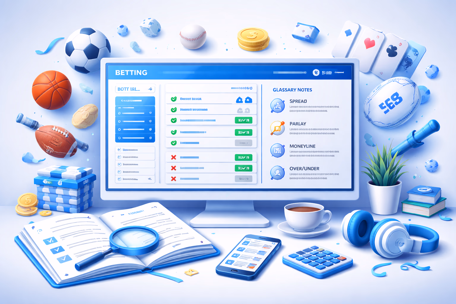 A focused user reviewing betting terms and account details on the RakeBet platform in a modern workspace.
